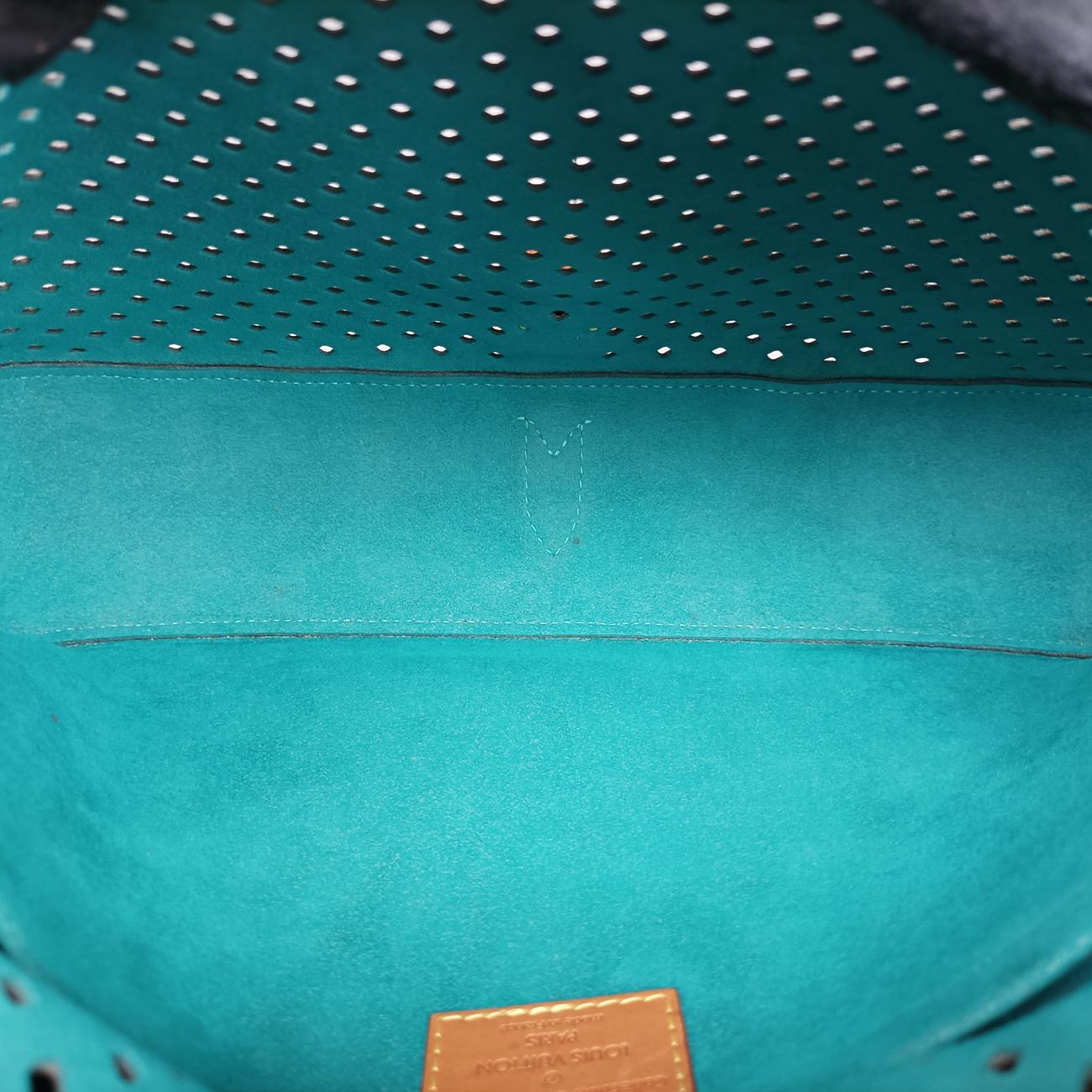 Flore Saumur 30BrownｘTurquoiseMonogram PerfoM93998TJ4131フローレ ソミュール30モノグラム/ブラウン系×ｘテュルコワーズモノグラム ペルフォM93998TJ4131