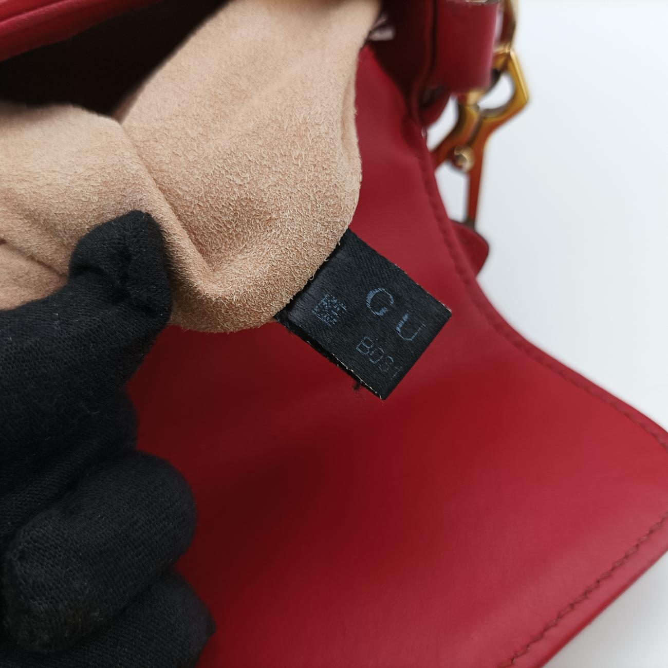GG MarmontRedLeather547260Lot number unknownGGマーモントレッドレザー547260製番不明
