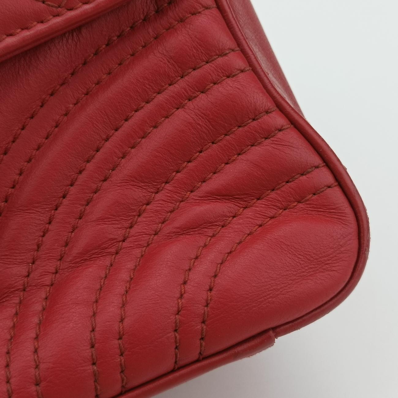 GG MarmontRedLeather547260Lot number unknownGGマーモントレッドレザー547260製番不明
