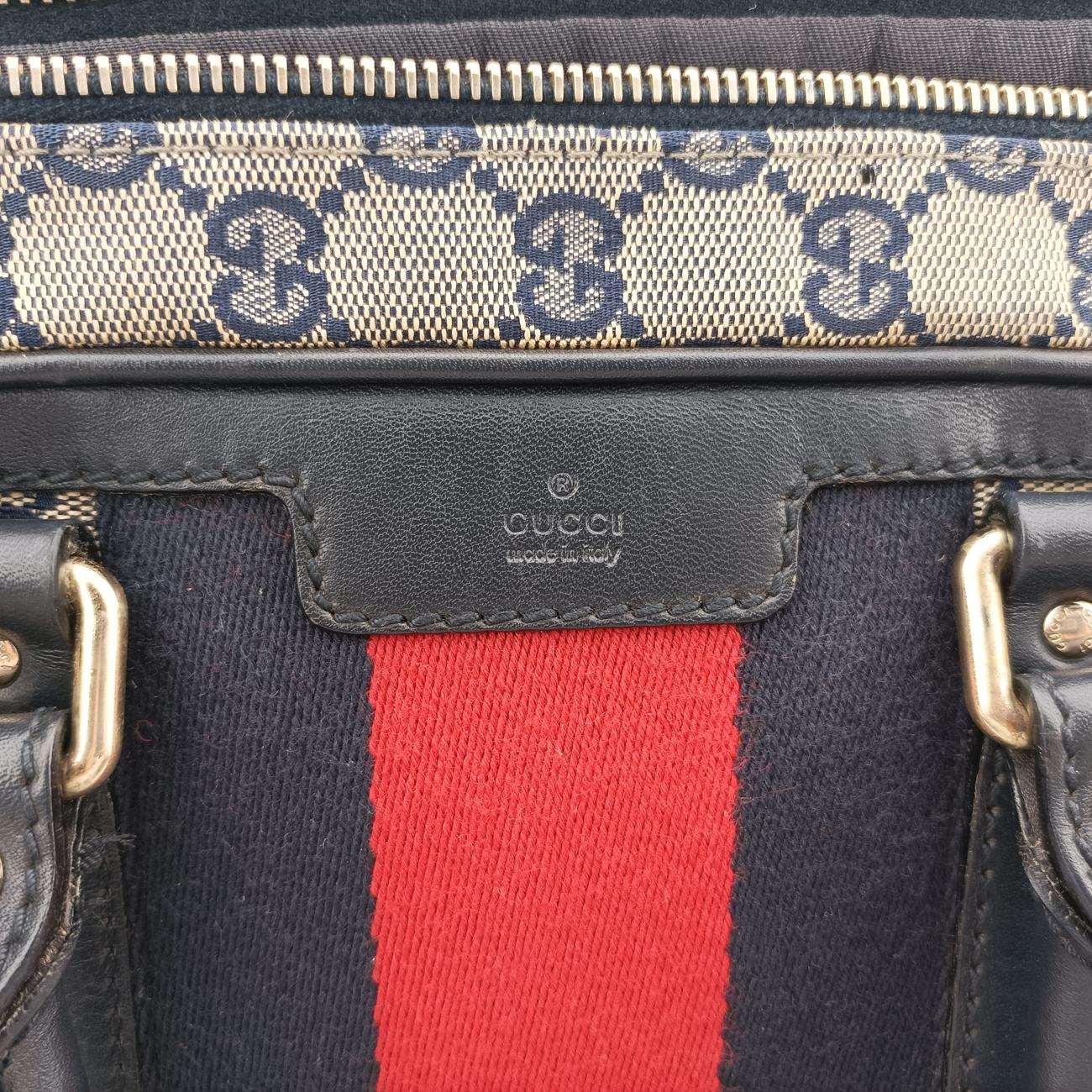 Web Sherry Line business BriefcaseMulticolourLeather x Canvas246408A8125623ウェビング シェリーライン ビジネス ブリーフケースマルチカラーレザーｘキャンバス246408A8125623