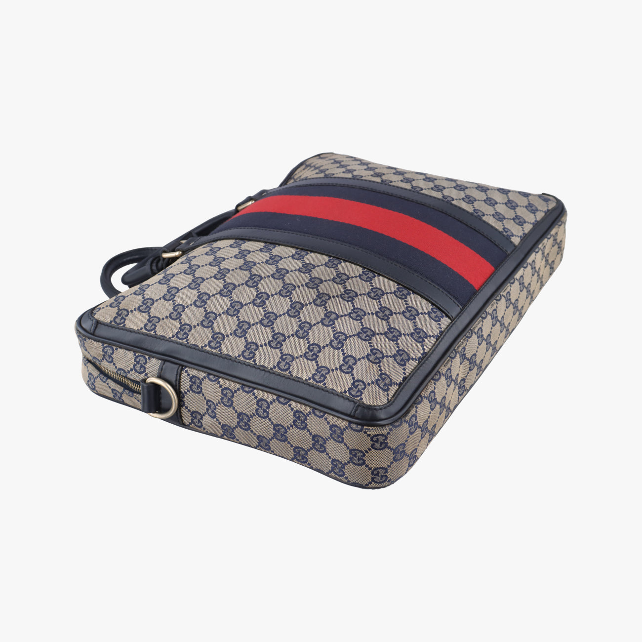 Web Sherry Line business BriefcaseMulticolourLeather x Canvas246408A8125623ウェビング シェリーライン ビジネス ブリーフケースマルチカラーレザーｘキャンバス246408A8125623