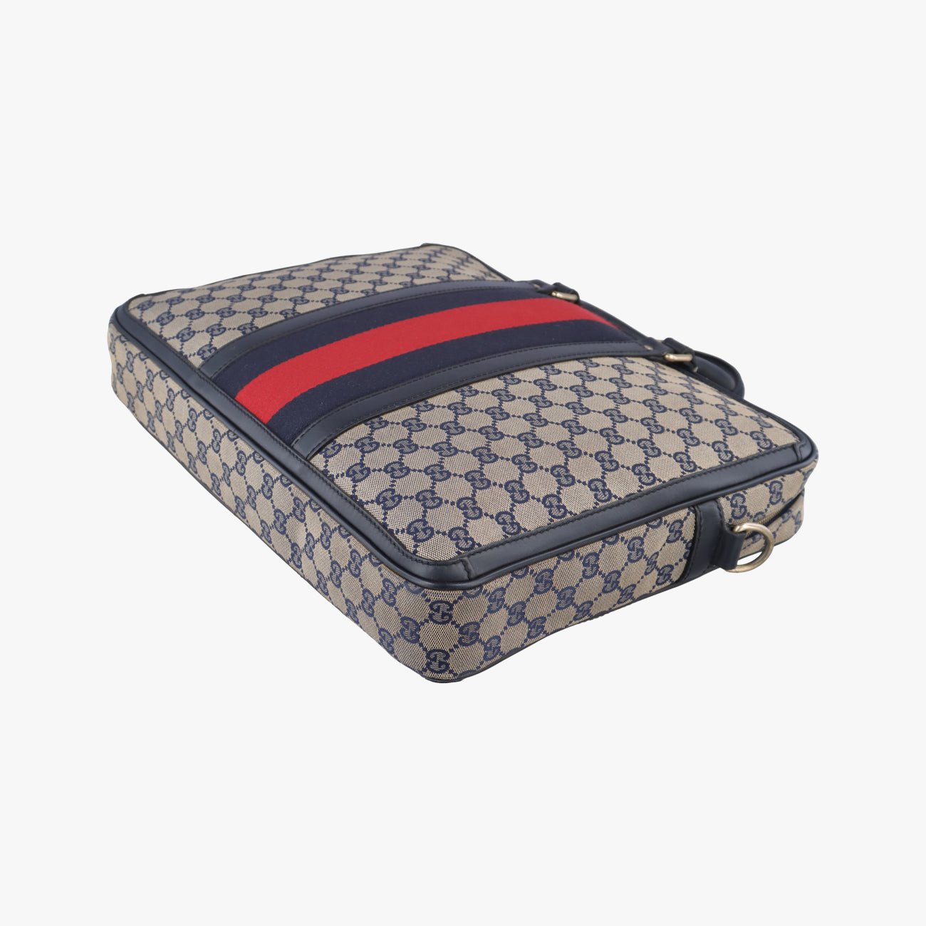 Web Sherry Line business BriefcaseMulticolourLeather x Canvas246408A8125623ウェビング シェリーライン ビジネス ブリーフケースマルチカラーレザーｘキャンバス246408A8125623