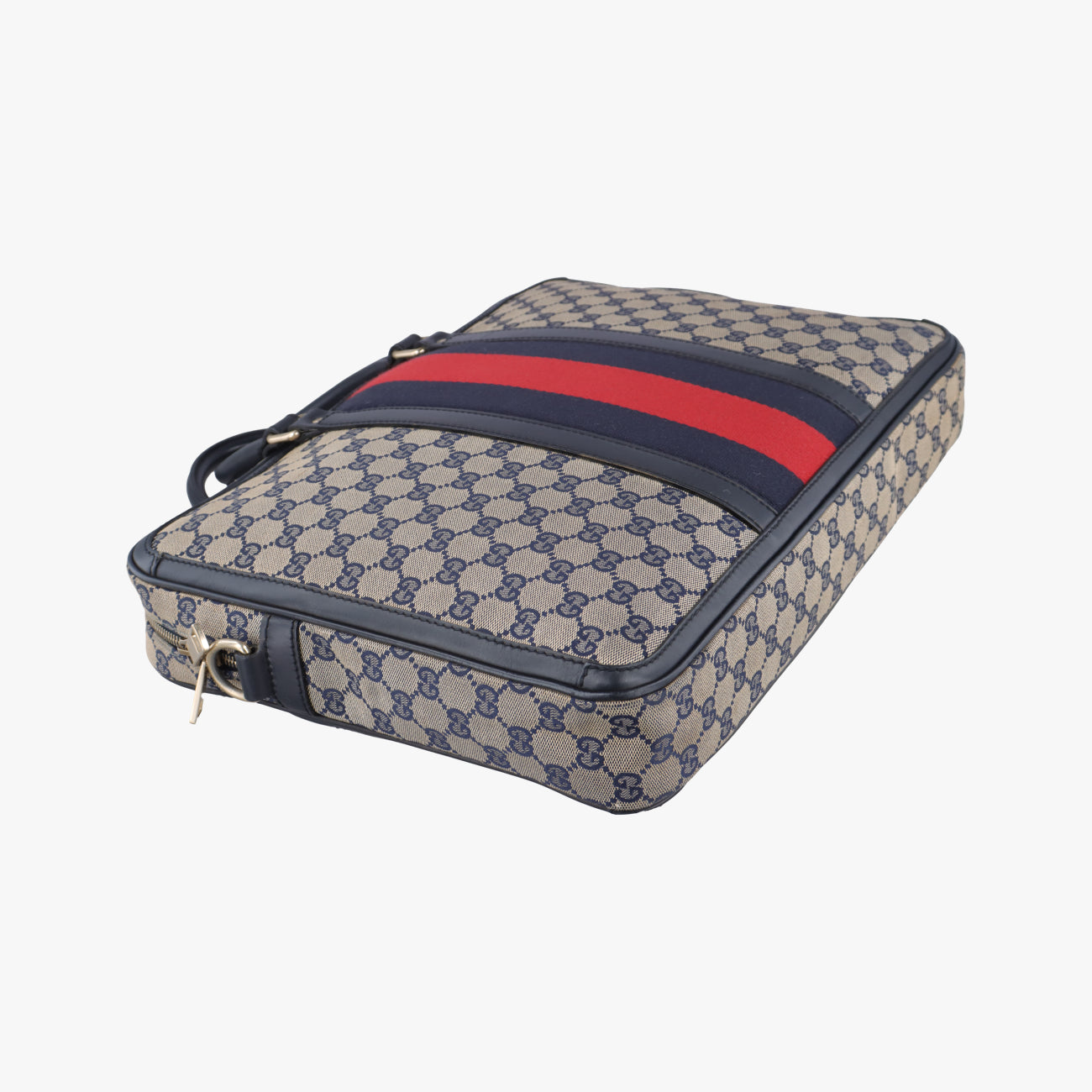 Web Sherry Line business BriefcaseMulticolourLeather x Canvas246408A8125623ウェビング シェリーライン ビジネス ブリーフケースマルチカラーレザーｘキャンバス246408A8125623