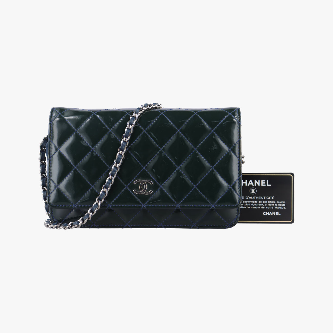 Matelasse coco markNavyPatent LeatherA3381414366109マトラッセ ココマークネイビーパテントA3381414366109