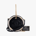 Small En Vogue RoundBlackLeatherAS007527137446スモール アン ヴォーグ ラウンドブラックレザーAS007527137446