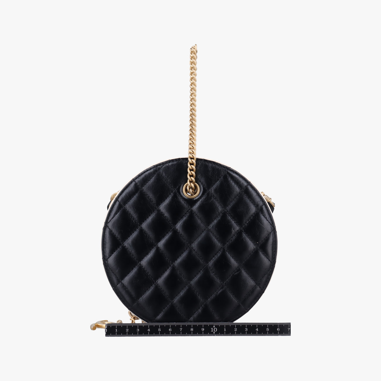Small En Vogue RoundBlackLeatherAS007527137446スモール アン ヴォーグ ラウンドブラックレザーAS007527137446