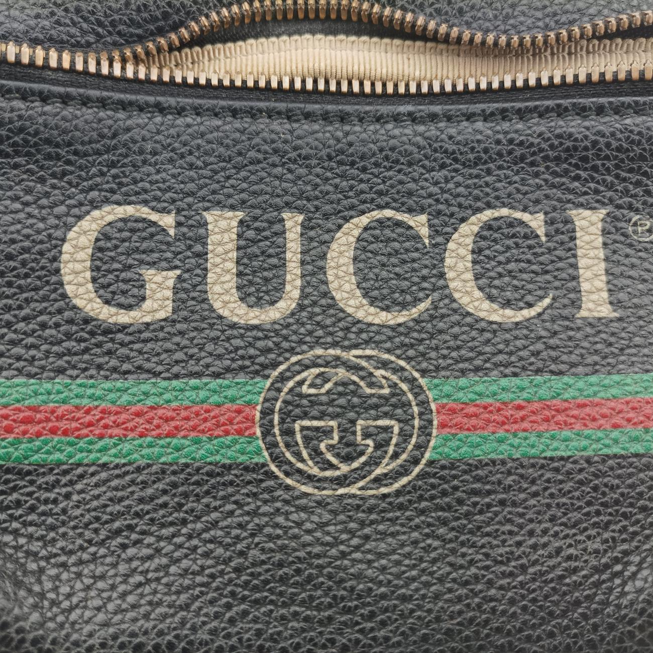 PrintBlackLeather527792D026063072グッチプリントブラックレザー527792D026063072