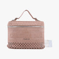 Mesh Embroidered DiortravelPinkfabric50-MA-1200ロゴ メッシュ バニティピンクファブリック50-MA-1200