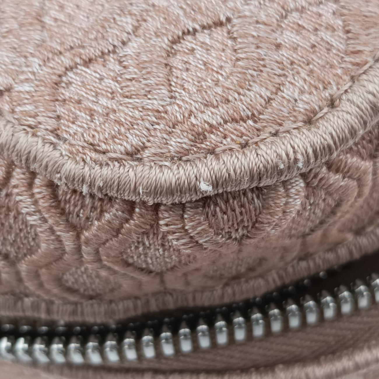 Mesh Embroidered DiortravelPinkfabric50-MA-1200ロゴ メッシュ バニティピンクファブリック50-MA-1200