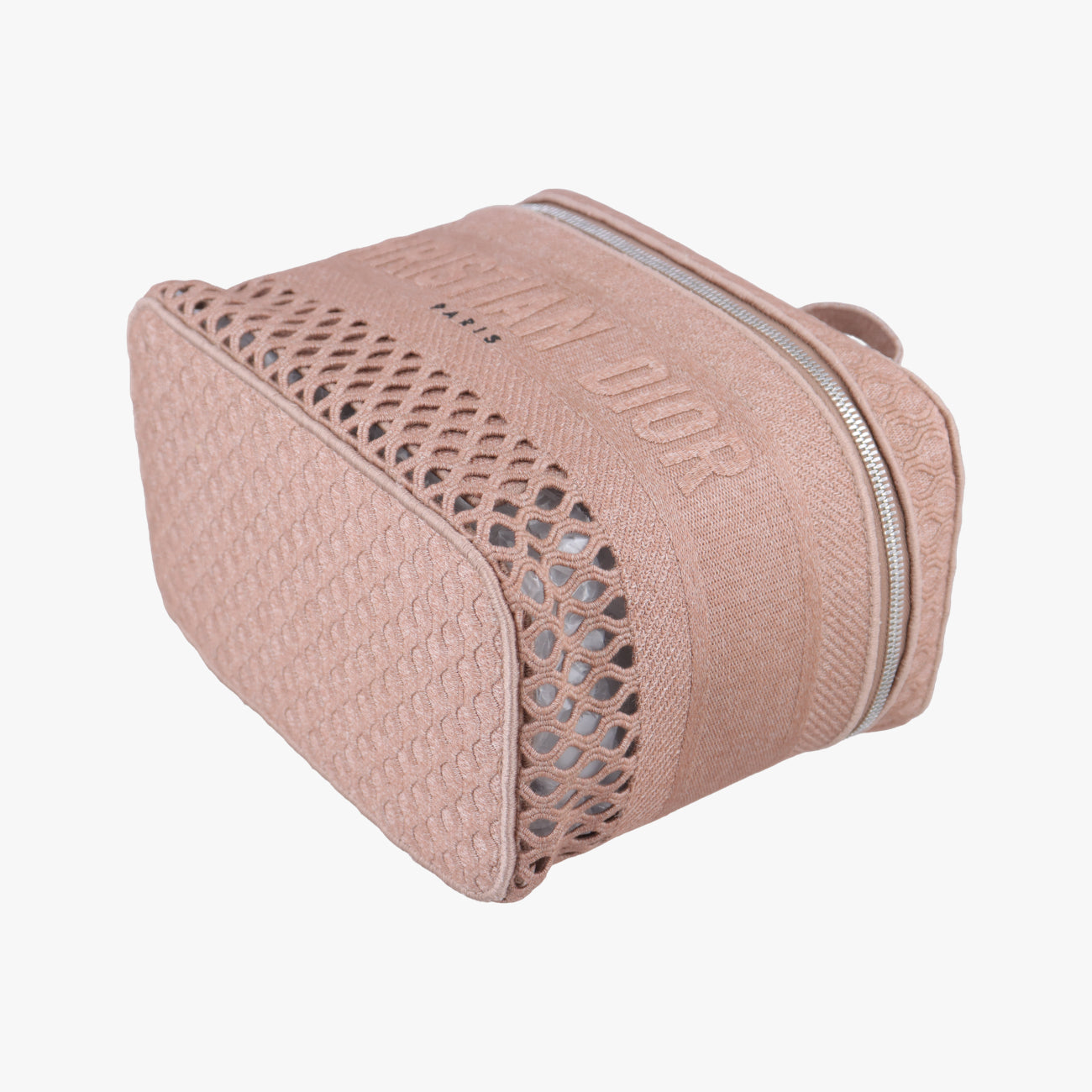 Mesh Embroidered DiortravelPinkfabric50-MA-1200ロゴ メッシュ バニティピンクファブリック50-MA-1200