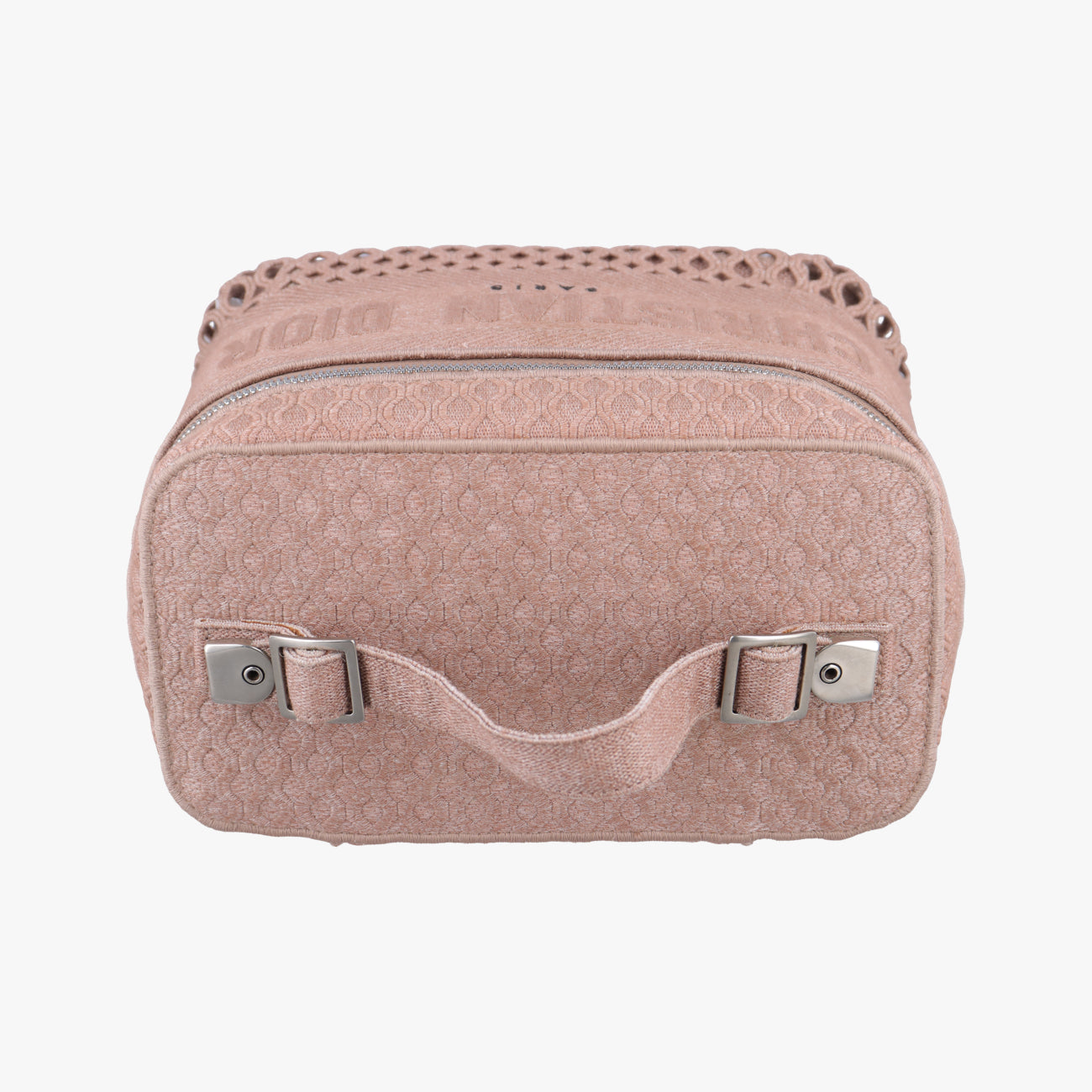 Mesh Embroidered DiortravelPinkfabric50-MA-1200ロゴ メッシュ バニティピンクファブリック50-MA-1200