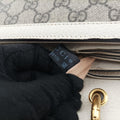 Queen MargaretWhite×MulticolourPVC coated canvas x leather476541I026828100クイーン マーガレットホワイト×マルチカラーPVCコーティングキャンバス×レザー476541I026828100