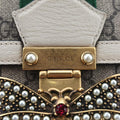 Queen MargaretWhite×MulticolourPVC coated canvas x leather476541I026828100クイーン マーガレットホワイト×マルチカラーPVCコーティングキャンバス×レザー476541I026828100