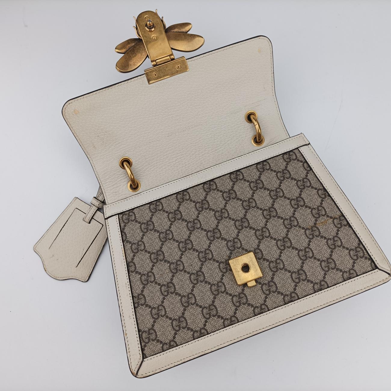 Queen MargaretWhite×MulticolourPVC coated canvas x leather476541I026828100クイーン マーガレットホワイト×マルチカラーPVCコーティングキャンバス×レザー476541I026828100