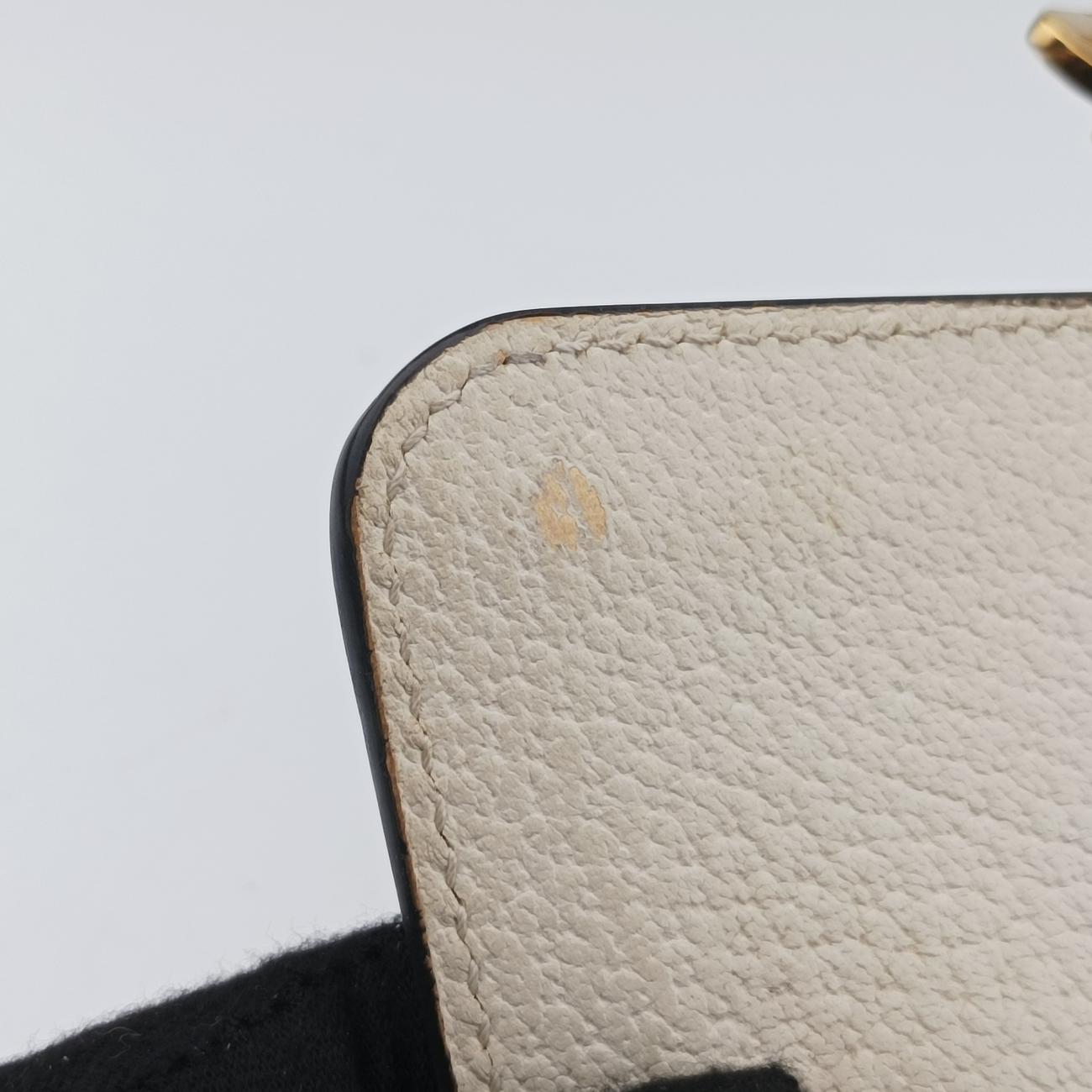 Queen MargaretWhite×MulticolourPVC coated canvas x leather476541I026828100クイーン マーガレットホワイト×マルチカラーPVCコーティングキャンバス×レザー476541I026828100