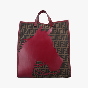 Zucca Print HorseBrowncanvas8BH1732372-8BH173-EM8-109ズッカプリントホースブラウンキャンバス8BH1732372-8BH173-EM8-109