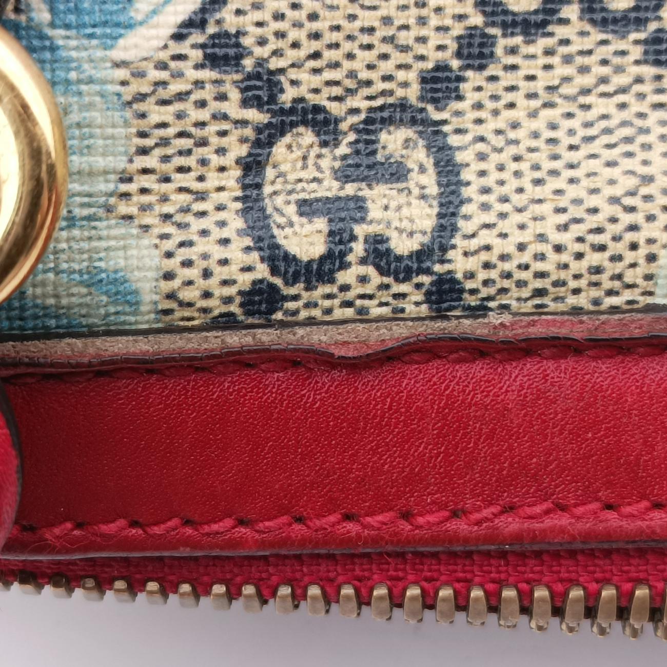 GG Bloomsbeige×blue×MulticolourPVC coated canvas x leather409529D019819760GGブルームスベージュ×ブルー×マルチPVCコーティングキャンバス×レザー409529D019819760