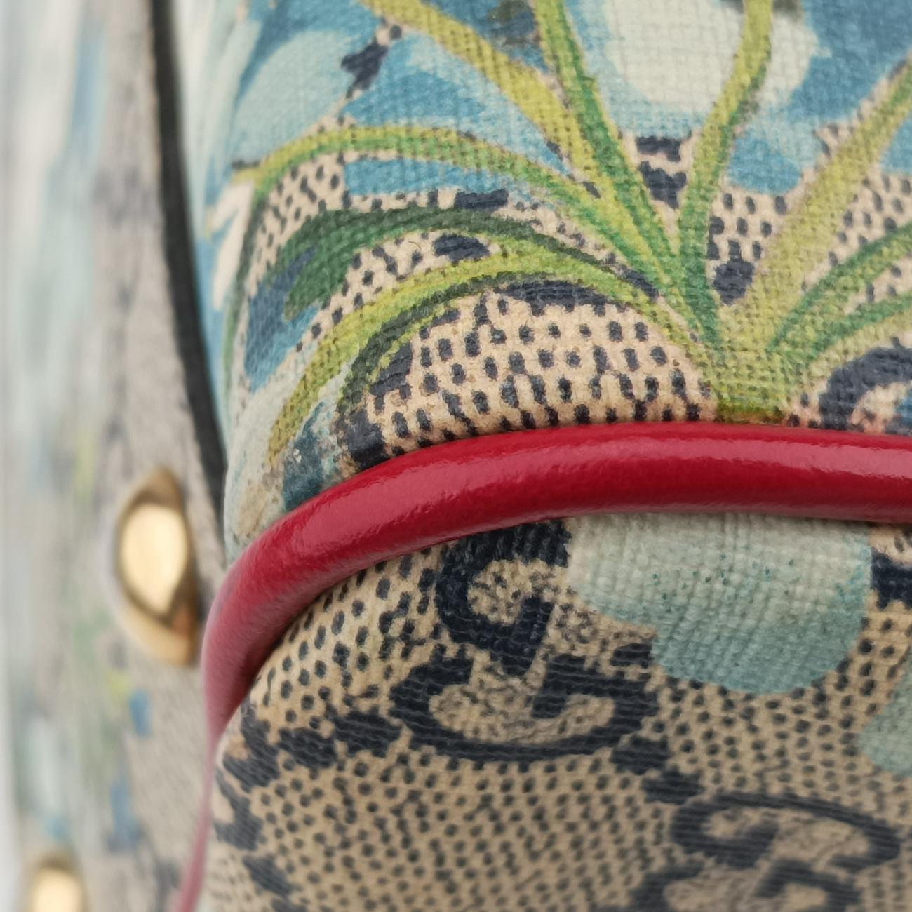 GG Bloomsbeige×blue×MulticolourPVC coated canvas x leather409529D019819760GGブルームスベージュ×ブルー×マルチPVCコーティングキャンバス×レザー409529D019819760