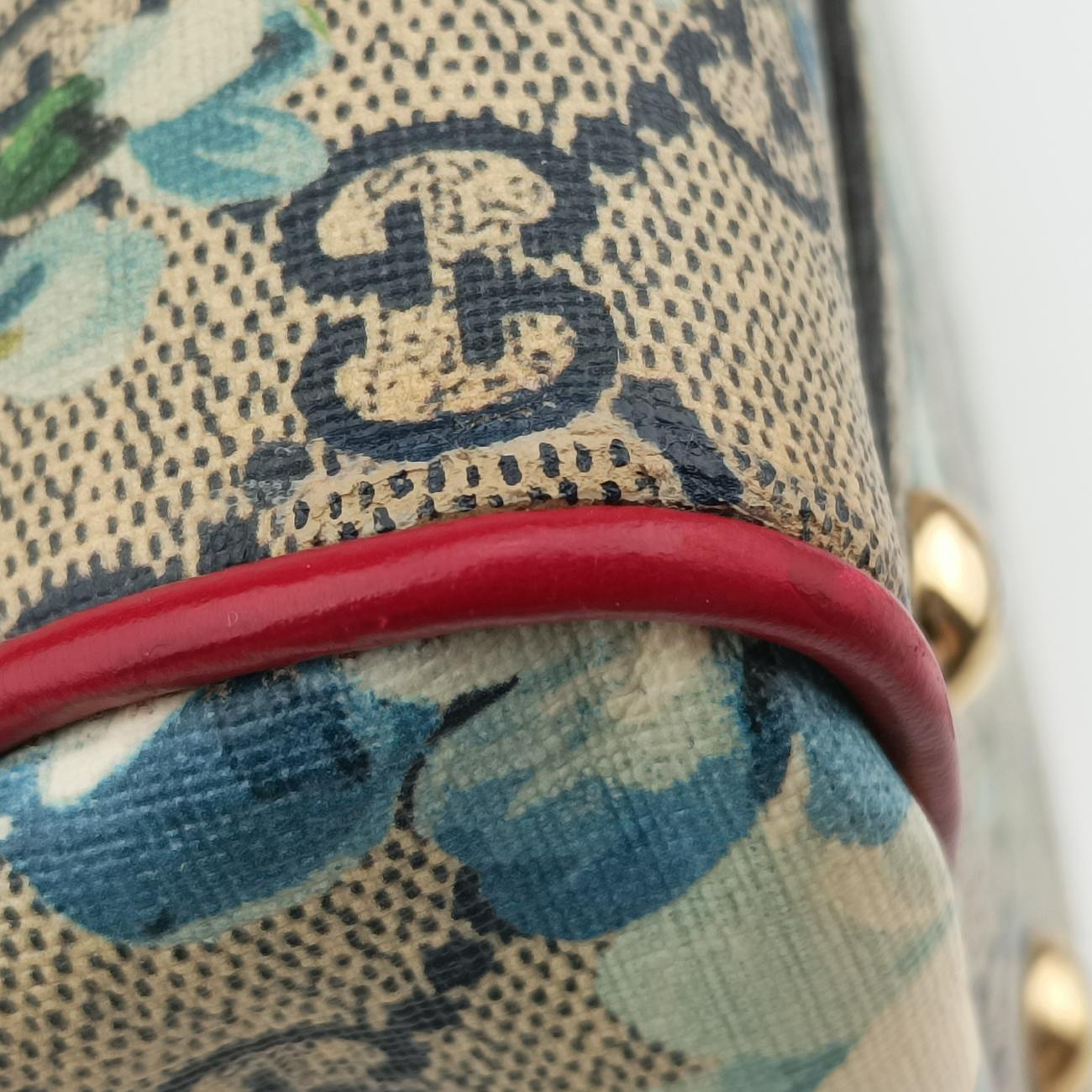 GG Bloomsbeige×blue×MulticolourPVC coated canvas x leather409529D019819760GGブルームスベージュ×ブルー×マルチPVCコーティングキャンバス×レザー409529D019819760