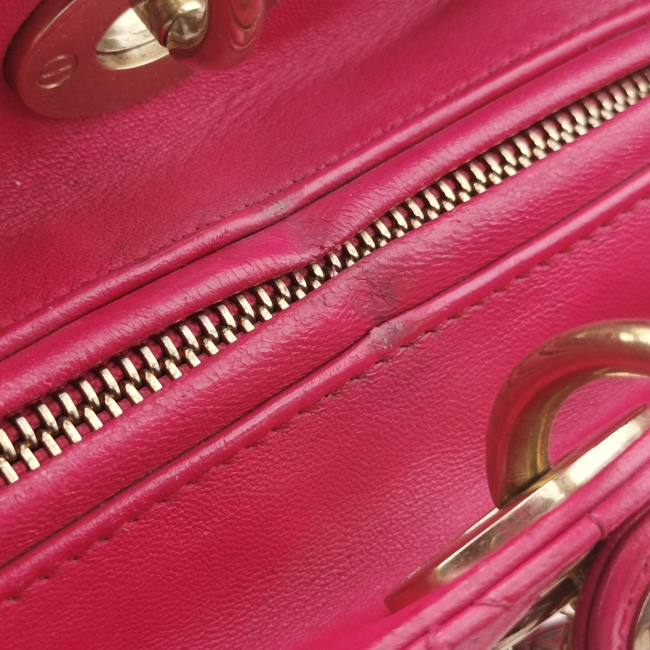 Lady DiorRoselambskin16-BO-0113レディディオールローズ レッドラムスキン16-BO-0113