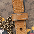 DISNEY Collaboration Mickey MouseBrown×multicolorPVC coated canvas603730ディズニーコラボ ミッキーマウスブラウン×マルチPVCコーティングキャンバス603730