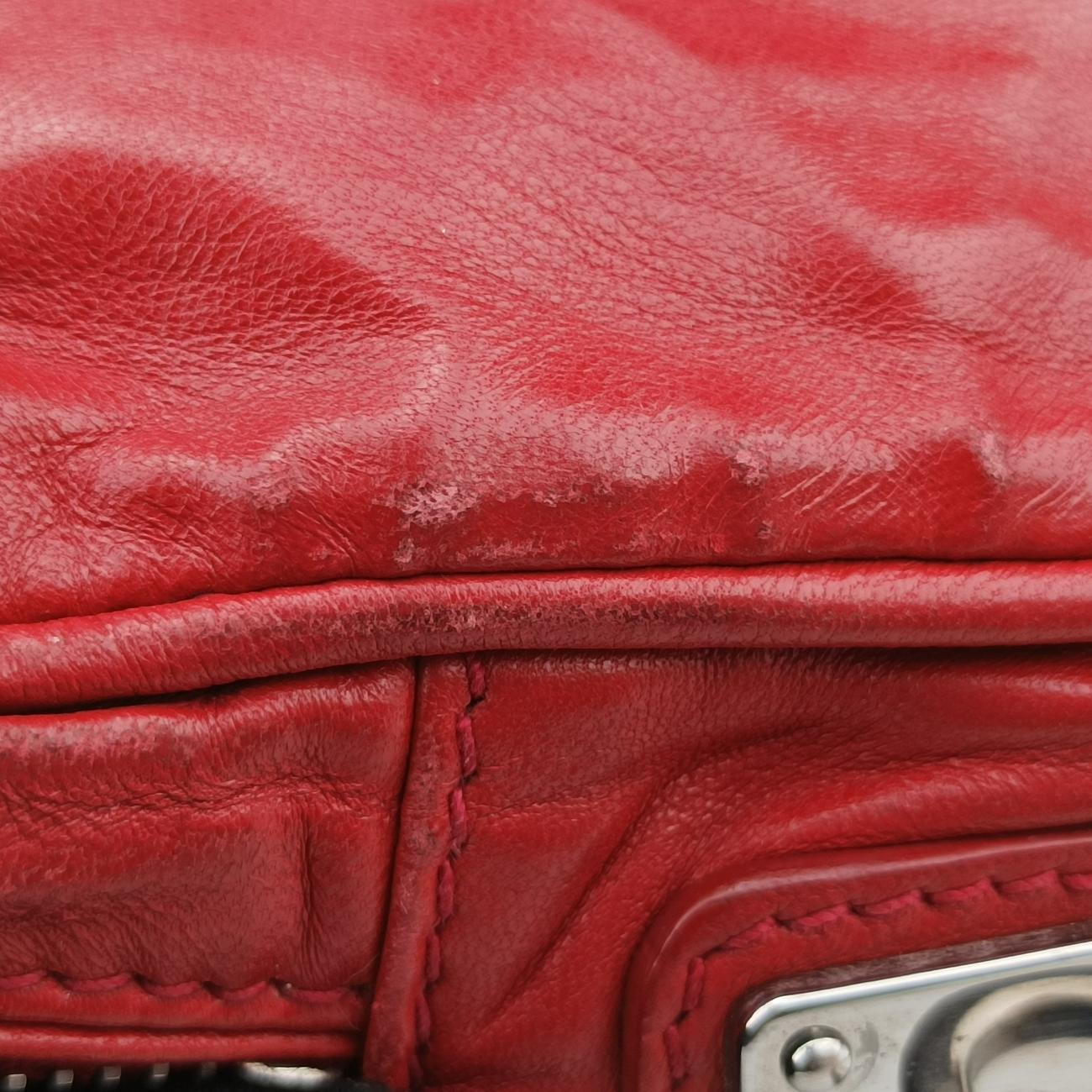 camera typeRedLeather25カメラ型レッドレザー25