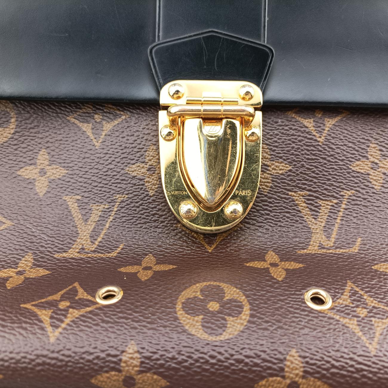 One-handle Flap MM　　brown×blackMonogram Canvas×calf leatherM43125FL2137ワンハンドルフラップMMモノグラム/ブラウン系×ブラックモノグラムキャンバス×カーフレザーM43125FL2137