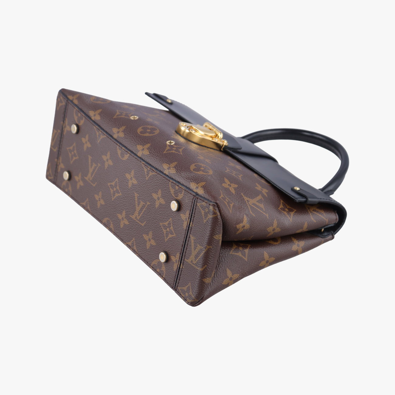 One-handle Flap MM　　brown×blackMonogram Canvas×calf leatherM43125FL2137ワンハンドルフラップMMモノグラム/ブラウン系×ブラックモノグラムキャンバス×カーフレザーM43125FL2137