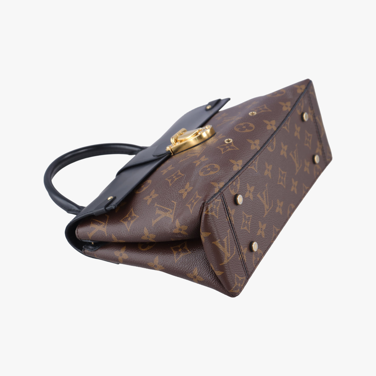 One-handle Flap MM　　brown×blackMonogram Canvas×calf leatherM43125FL2137ワンハンドルフラップMMモノグラム/ブラウン系×ブラックモノグラムキャンバス×カーフレザーM43125FL2137