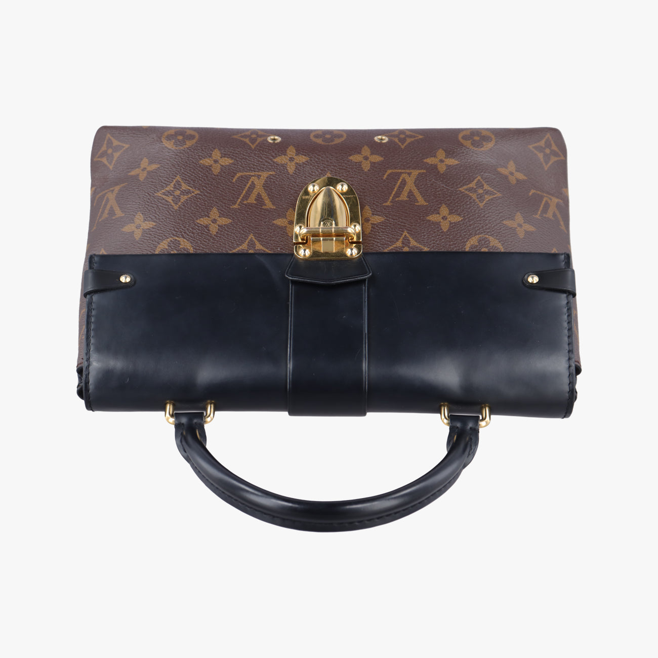 One-handle Flap MM　　brown×blackMonogram Canvas×calf leatherM43125FL2137ワンハンドルフラップMMモノグラム/ブラウン系×ブラックモノグラムキャンバス×カーフレザーM43125FL2137