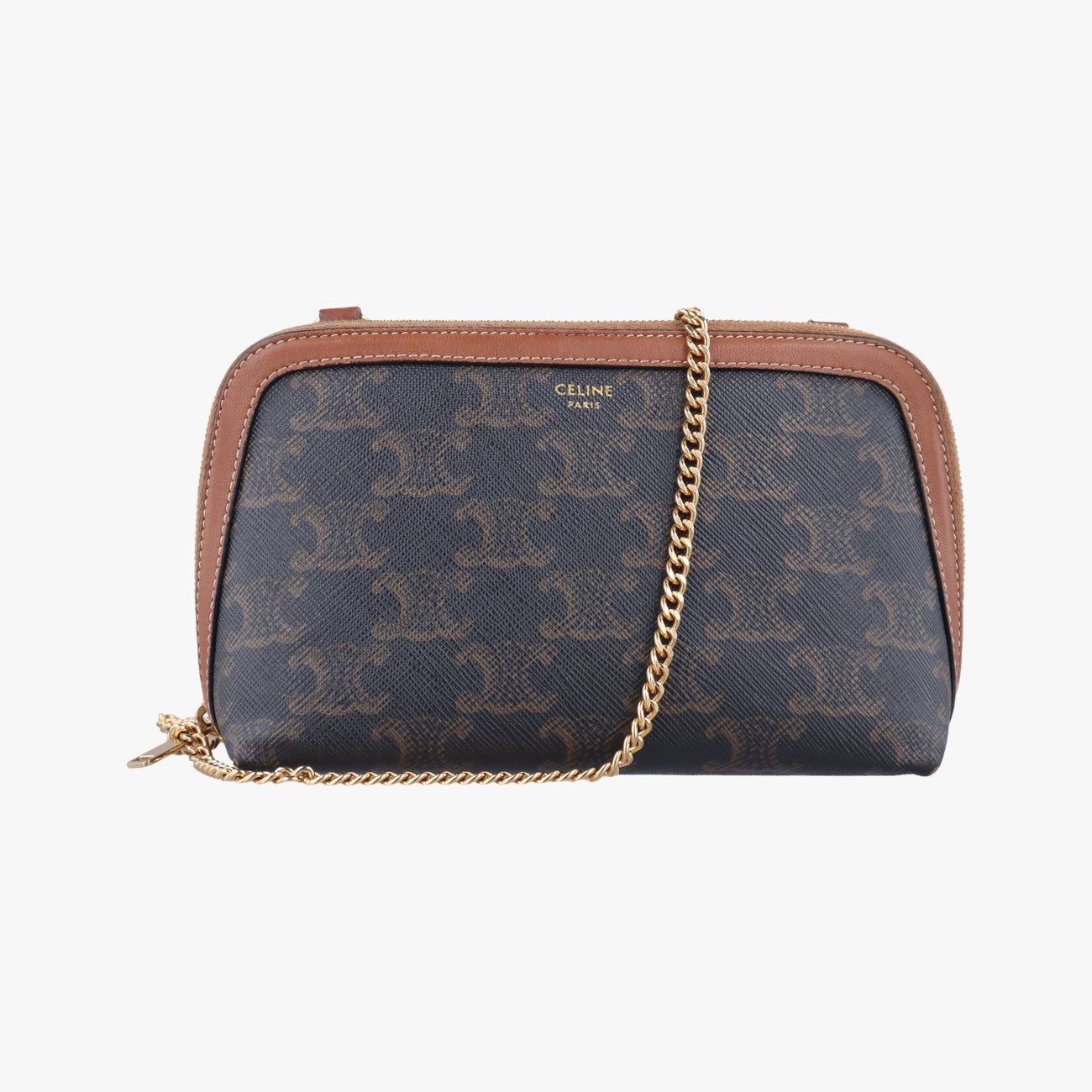 pochette TriompheBrownPVC coated canvasW-GM-0271ポシェット トリオンフブラウンPVCコーティングキャンバスW-GM-0271