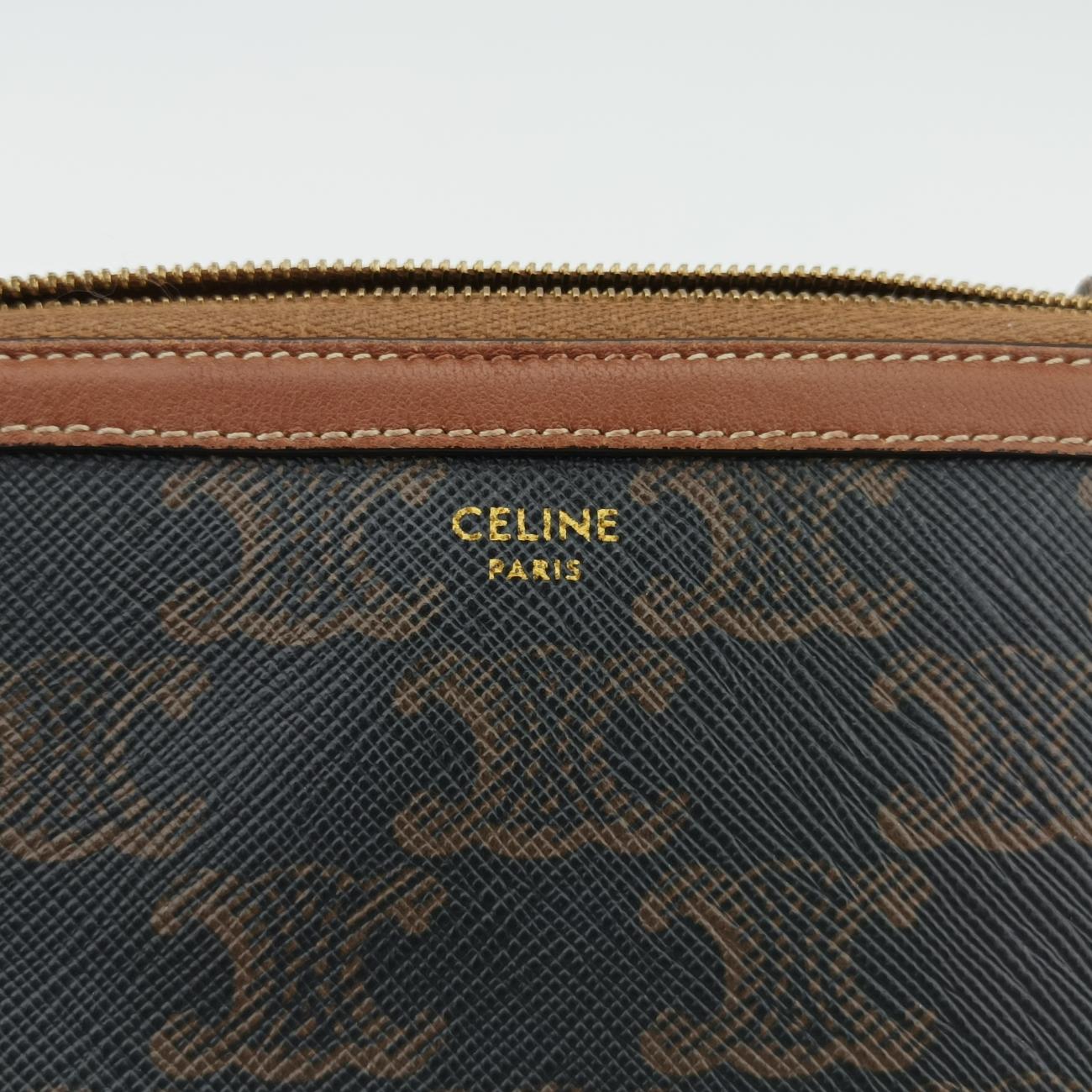 pochette TriompheBrownPVC coated canvasW-GM-0271ポシェット トリオンフブラウンPVCコーティングキャンバスW-GM-0271