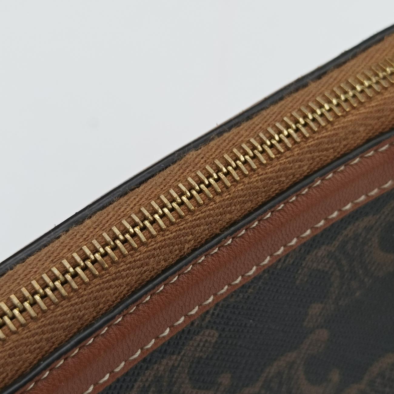 pochette TriompheBrownPVC coated canvasW-GM-0271ポシェット トリオンフブラウンPVCコーティングキャンバスW-GM-0271