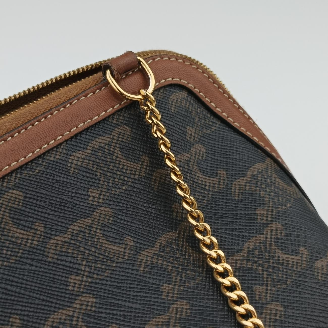 pochette TriompheBrownPVC coated canvasW-GM-0271ポシェット トリオンフブラウンPVCコーティングキャンバスW-GM-0271