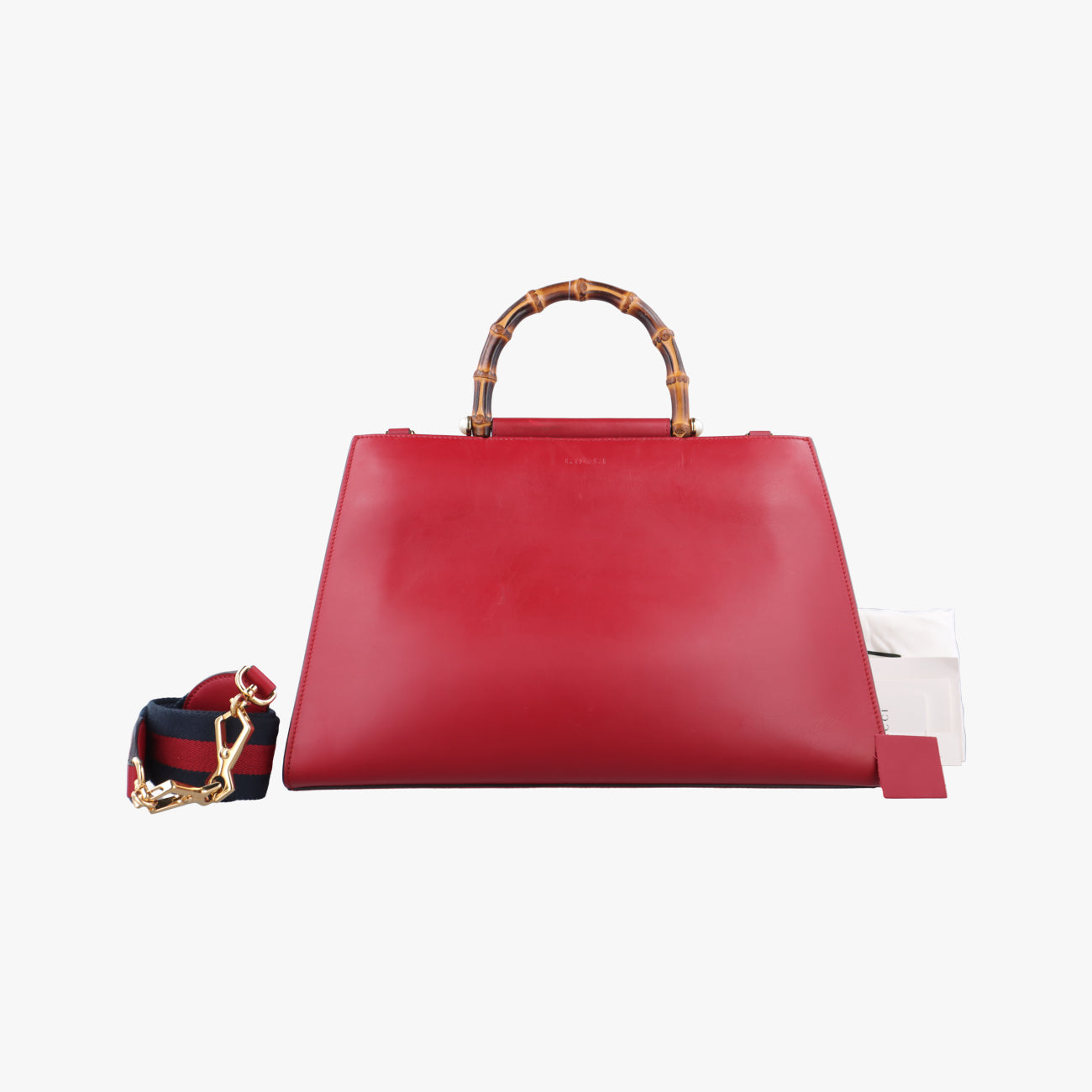 Bamboo Web NymphaeaRedLeather453764B021097108ニムフェア バンブー ウェブレッドレザー453764B021097108