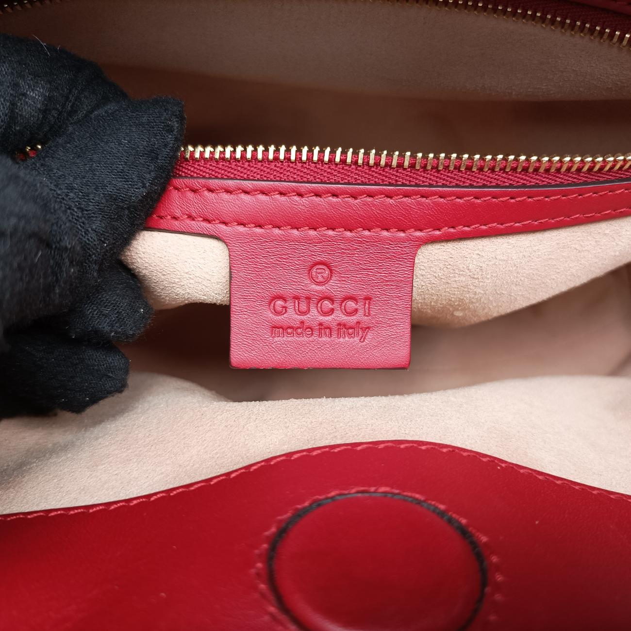 Bamboo Web NymphaeaRedLeather453764B021097108ニムフェア バンブー ウェブレッドレザー453764B021097108