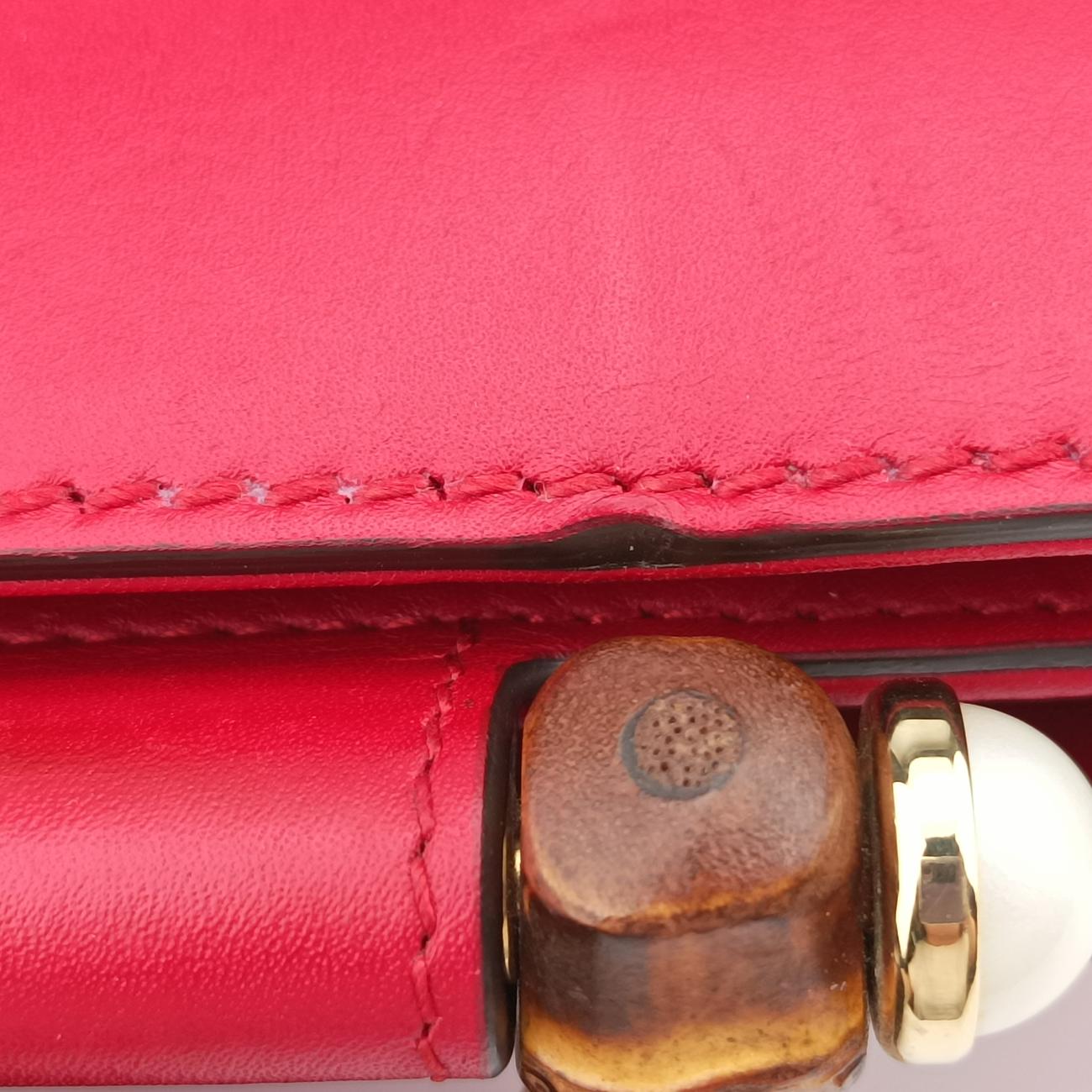 Bamboo Web NymphaeaRedLeather453764B021097108ニムフェア バンブー ウェブレッドレザー453764B021097108