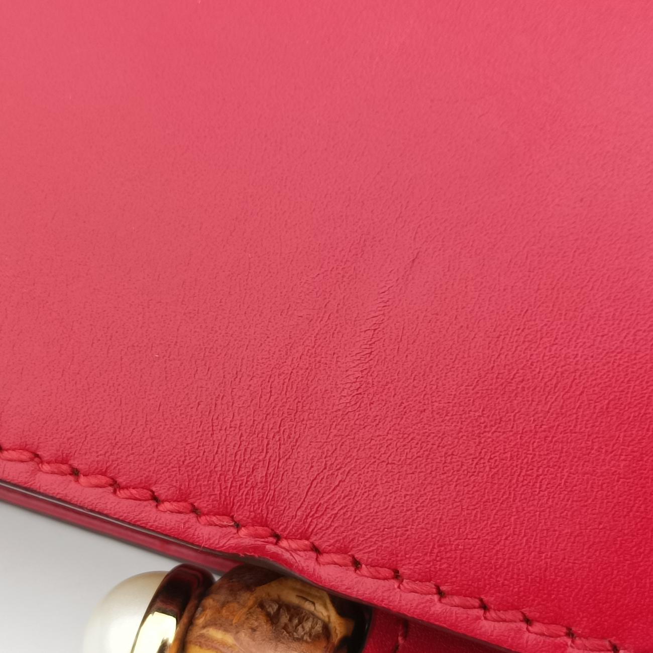 Bamboo Web NymphaeaRedLeather453764B021097108ニムフェア バンブー ウェブレッドレザー453764B021097108