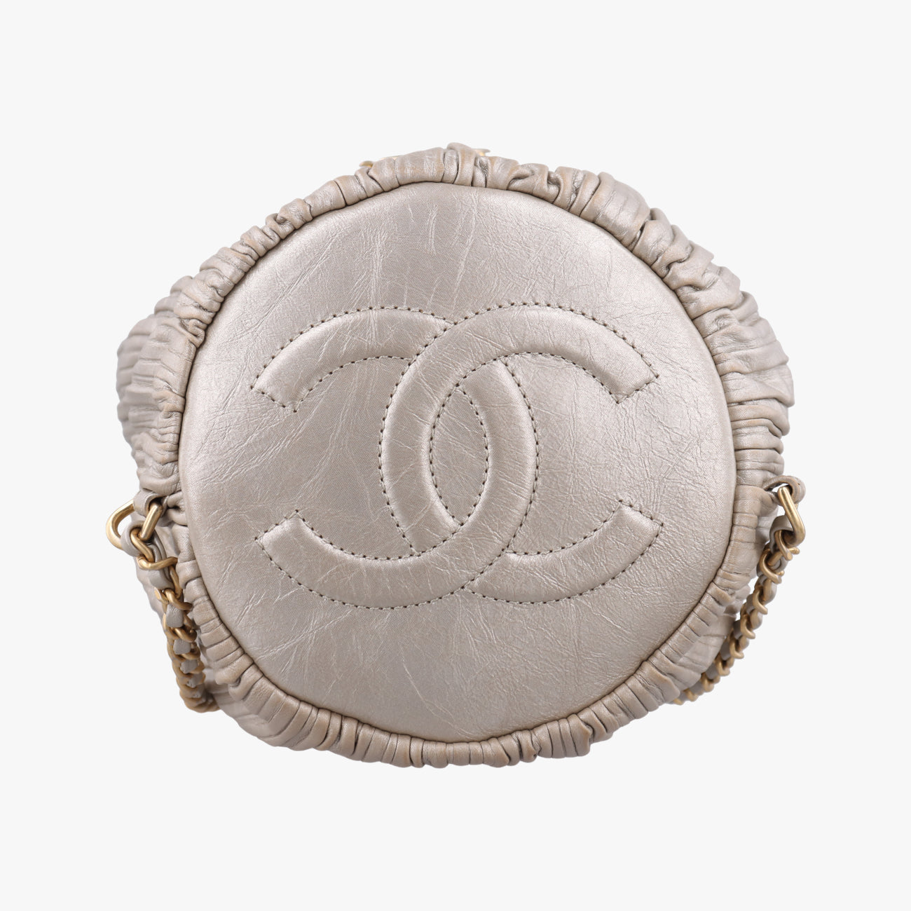 Coco PleatsBeigeleatherA5714225166528ココプリーツベージュレザーA5714225166528