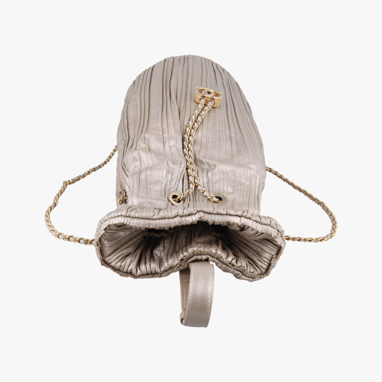 Coco PleatsBeigeleatherA5714225166528ココプリーツベージュレザーA5714225166528
