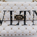 Rockstud SPIKE UPWhiteleatherBL-P122XQC0ロックスタッズスパイクホワイトレザーBL-P122XQC0