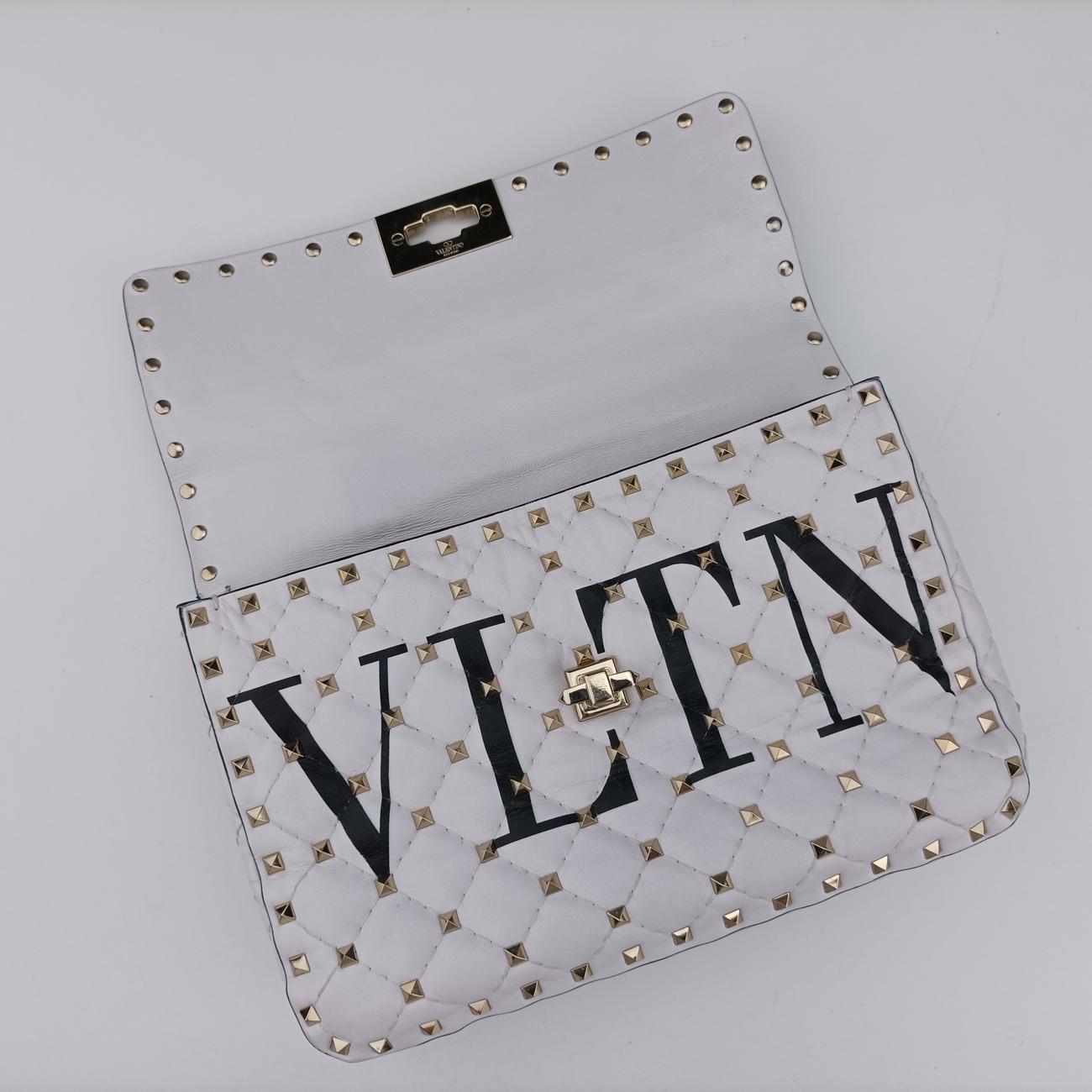 Rockstud SPIKE UPWhiteleatherBL-P122XQC0ロックスタッズスパイクホワイトレザーBL-P122XQC0