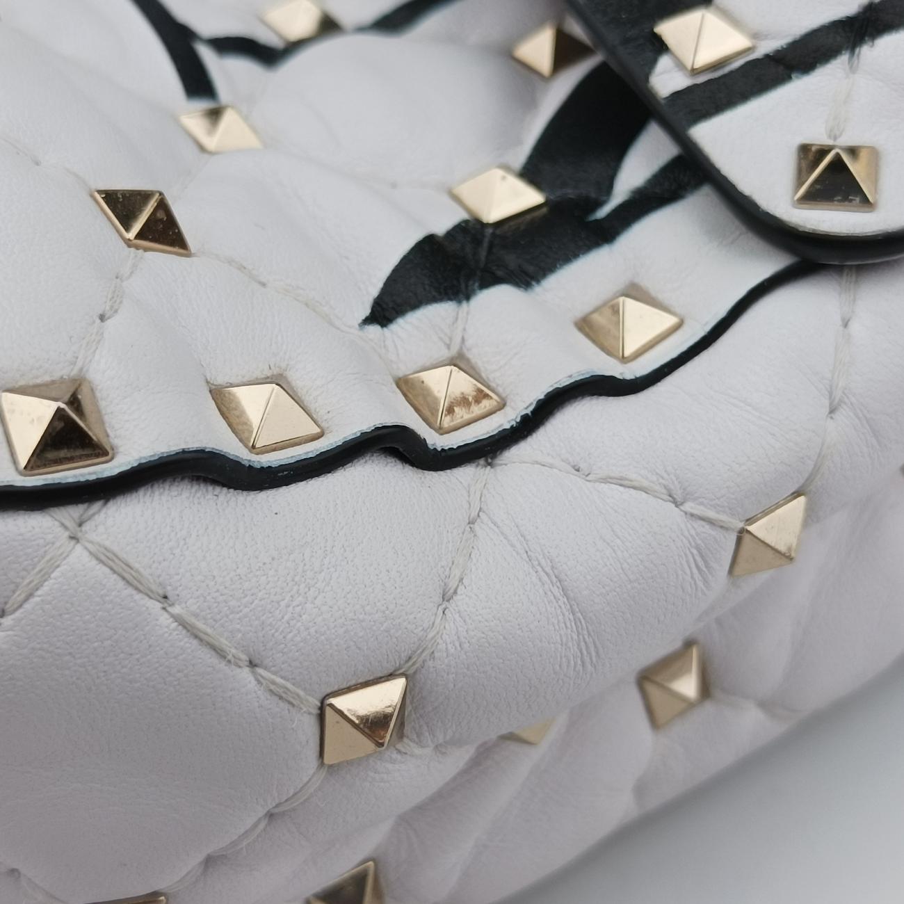 Rockstud SPIKE UPWhiteleatherBL-P122XQC0ロックスタッズスパイクホワイトレザーBL-P122XQC0