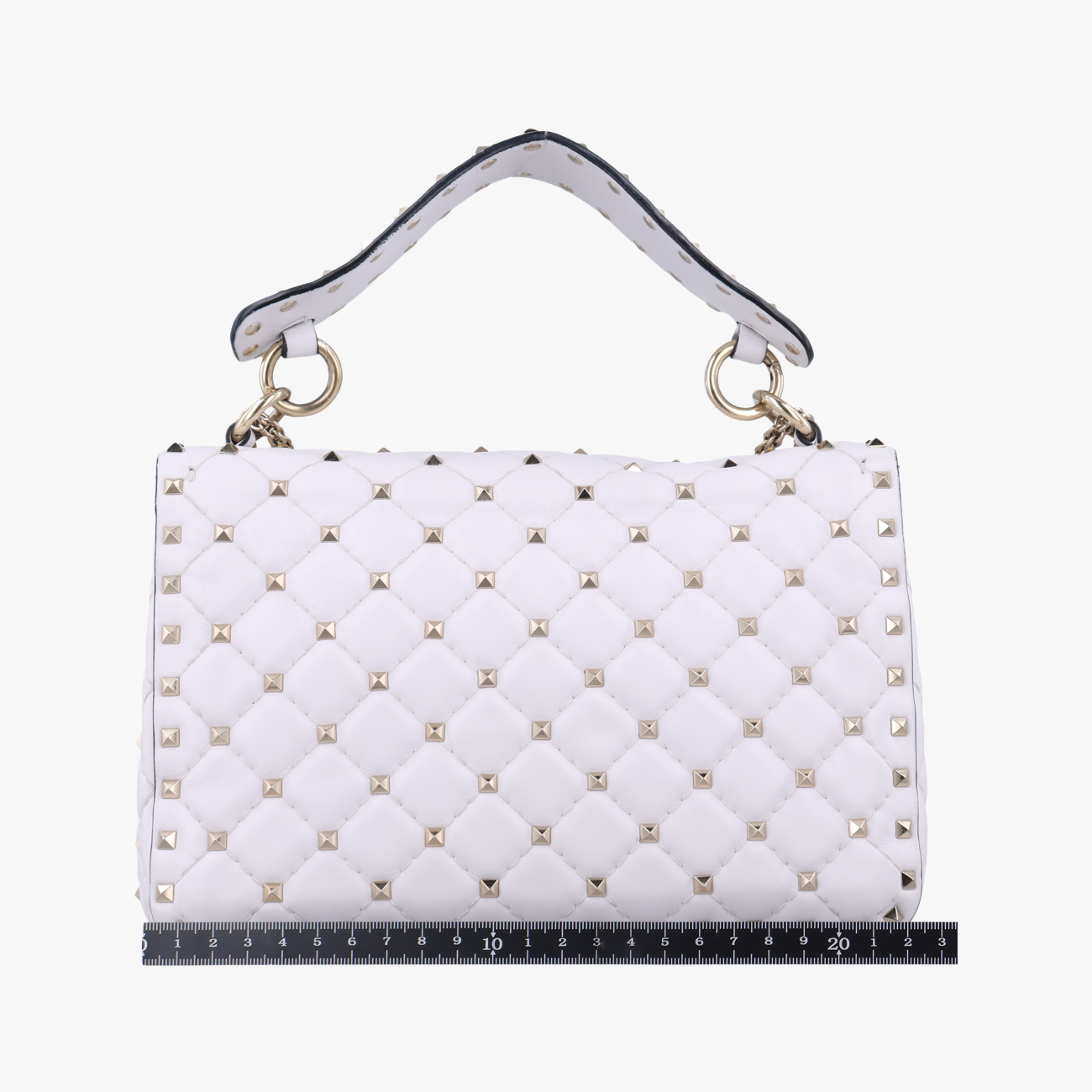 Rockstud SPIKE UPWhiteleatherBL-P122XQC0ロックスタッズスパイクホワイトレザーBL-P122XQC0