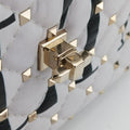 Rockstud SPIKE UPWhiteleatherBL-P122XQC0ロックスタッズスパイクホワイトレザーBL-P122XQC0