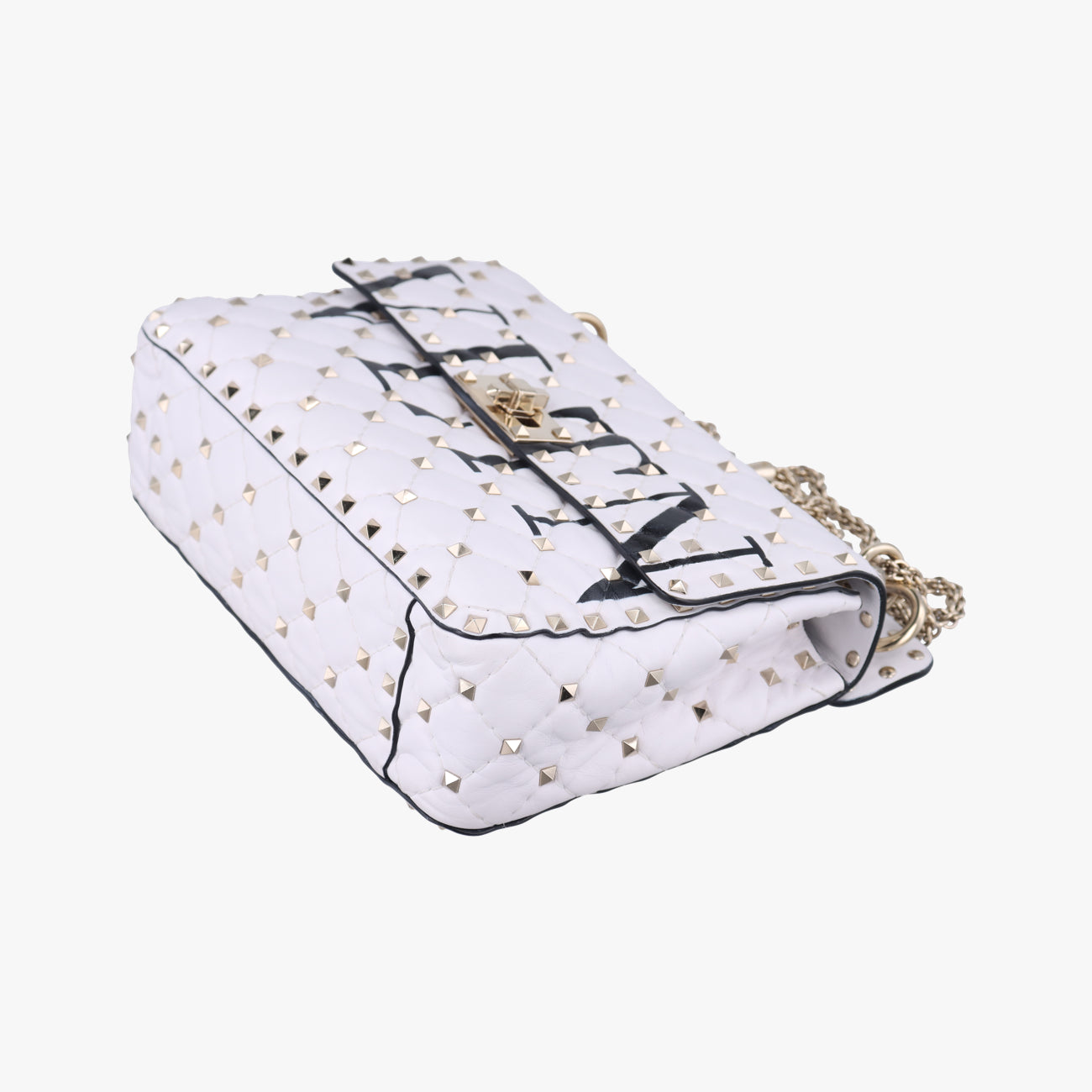 Rockstud SPIKE UPWhiteleatherBL-P122XQC0ロックスタッズスパイクホワイトレザーBL-P122XQC0