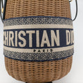 Wicker BasketMulticolourNatural wicker x Dior oblique jacquard63-MA-1200ウィッカー バケットマルチカラーナチュラルウィッカー×ディオール オブリーク ジャカード63-MA-1200