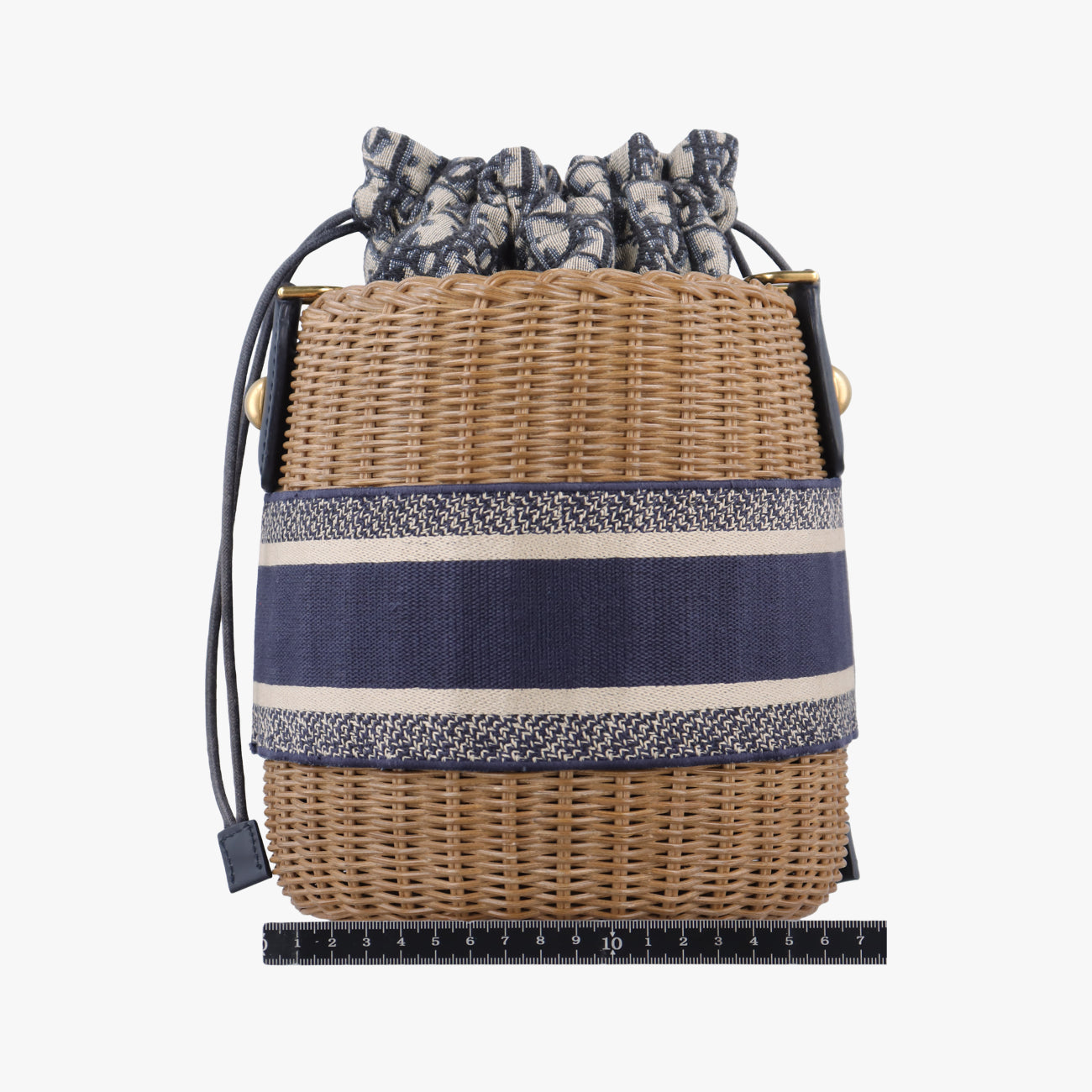 Wicker BasketMulticolourNatural wicker x Dior oblique jacquard63-MA-1200ウィッカー バケットマルチカラーナチュラルウィッカー×ディオール オブリーク ジャカード63-MA-1200