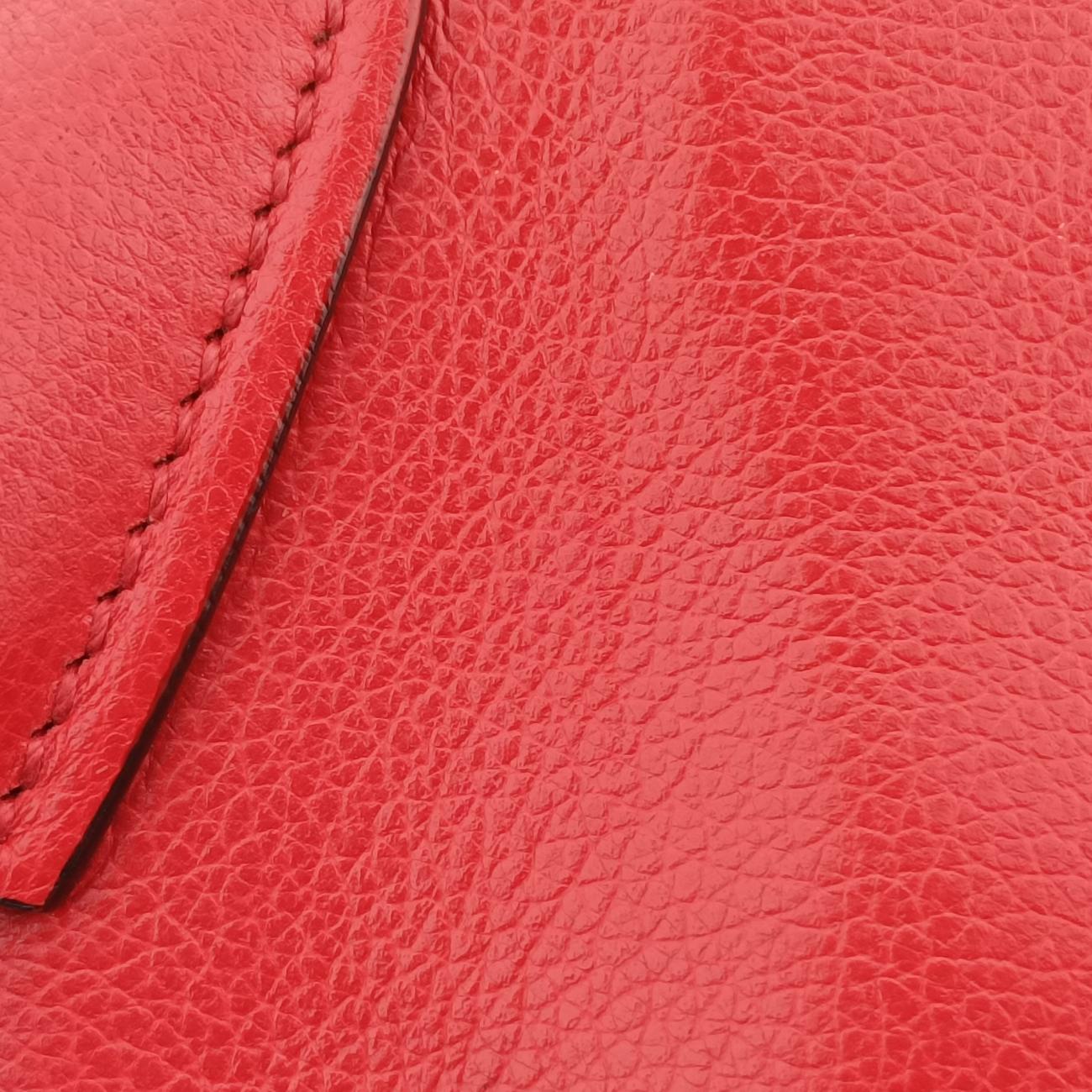 Twin Pocket Winged ToteRedLeather × suede1BA025117 Iツイン ポケット ウィング トートレッドレザー×スエード1BA025117 I