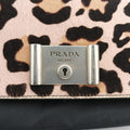 Leopard printkhakiponyhair×nylon1BD009117 Gレオパード柄カーキハラコ×ナイロン1BD009117 G